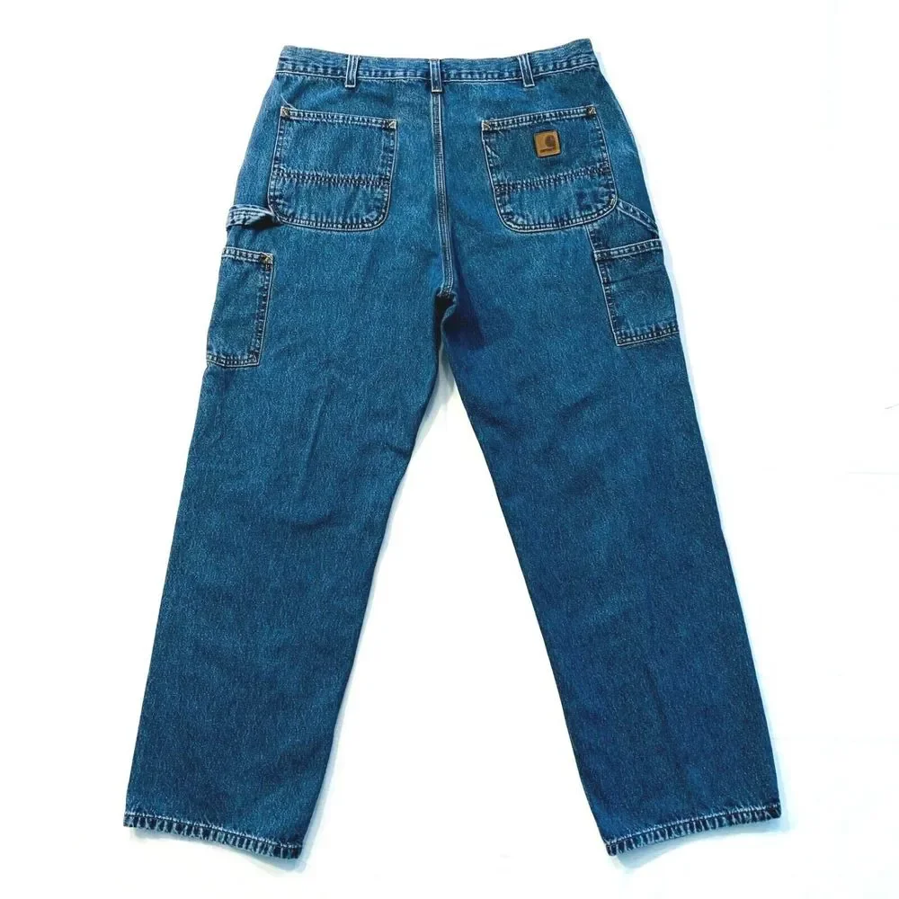 Vtg Carhartt Carpenter Original Dungaree Fit Jeans 36x30.5 Workwear Medium EUC‎